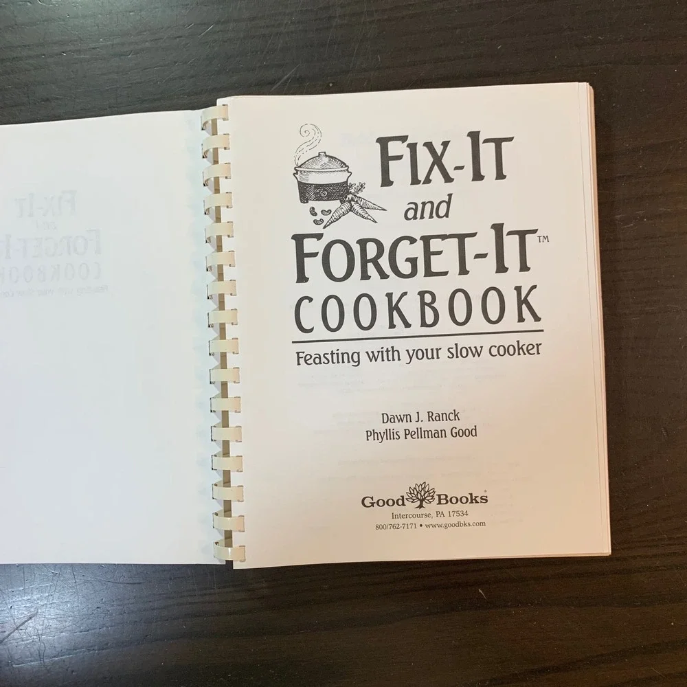 Fix-It and Forget-It Cookbook Slow Cooker Recipes Ranck Good Plastic Comb‎ 2001